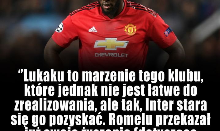 Agent Romelu Lukaku nt. transferu piłkarza